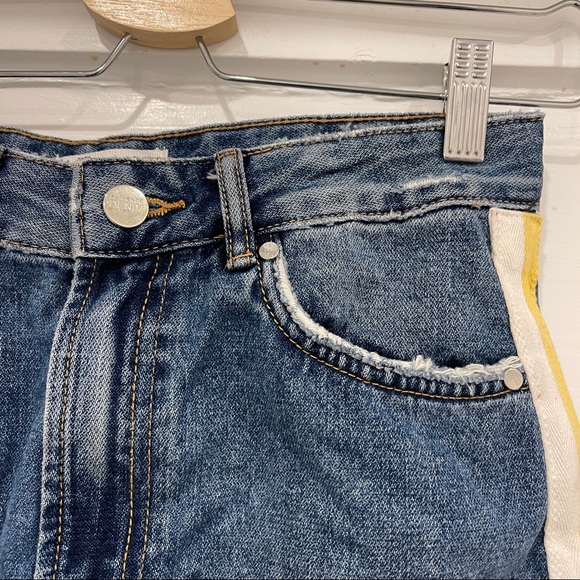 Zara Denim Stripe Mini Skirt - Picture 7 of 7